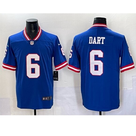 Mens Kids Youths Jaxson Dart Blue Jersey Stitched Royal Vapor - Picture 2 of 6